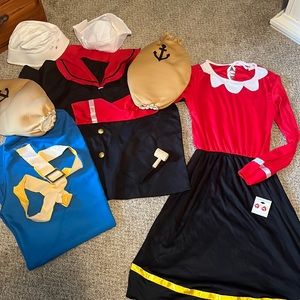 Popeye & Olive Oly adult costumes